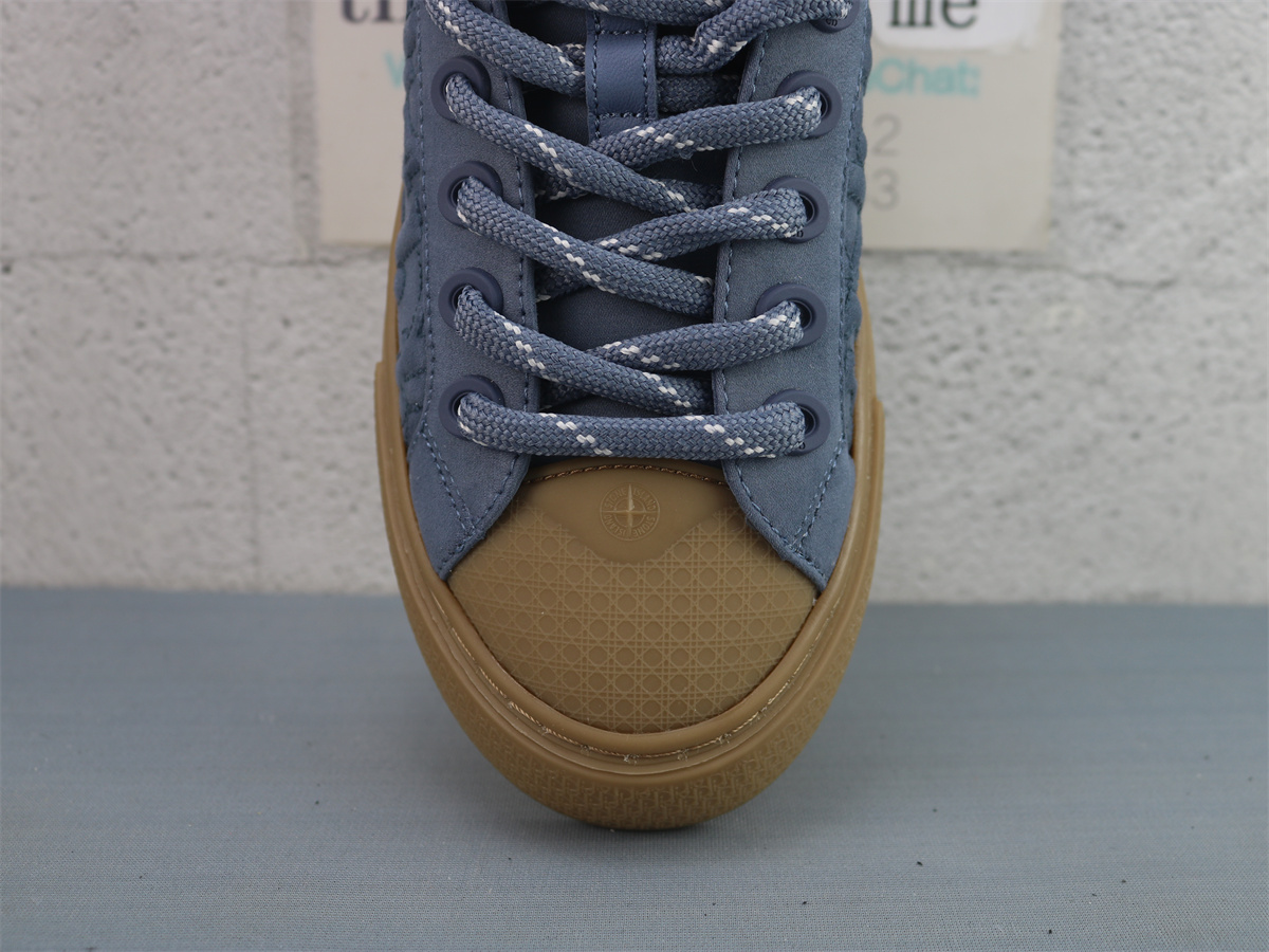 Stone Island X DIOR B33 Skateboard Shoes Men Low-Top Blue